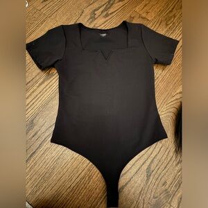 Black Contour Bodysuit